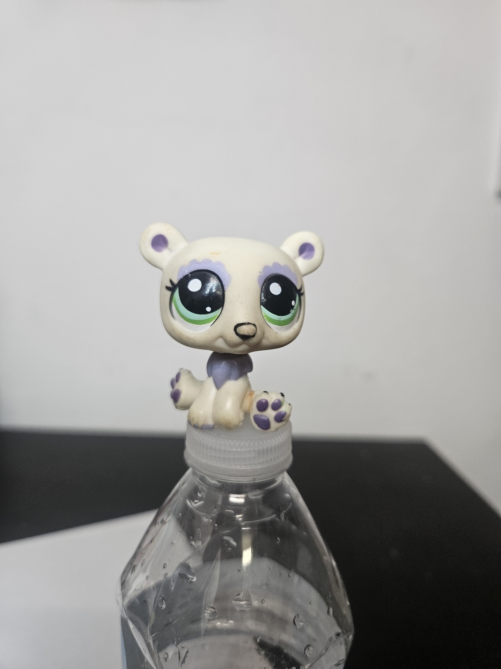 Littlest Pet Shop Polar Bear #1822 Lavender Purple Green Eyes Hasbro
